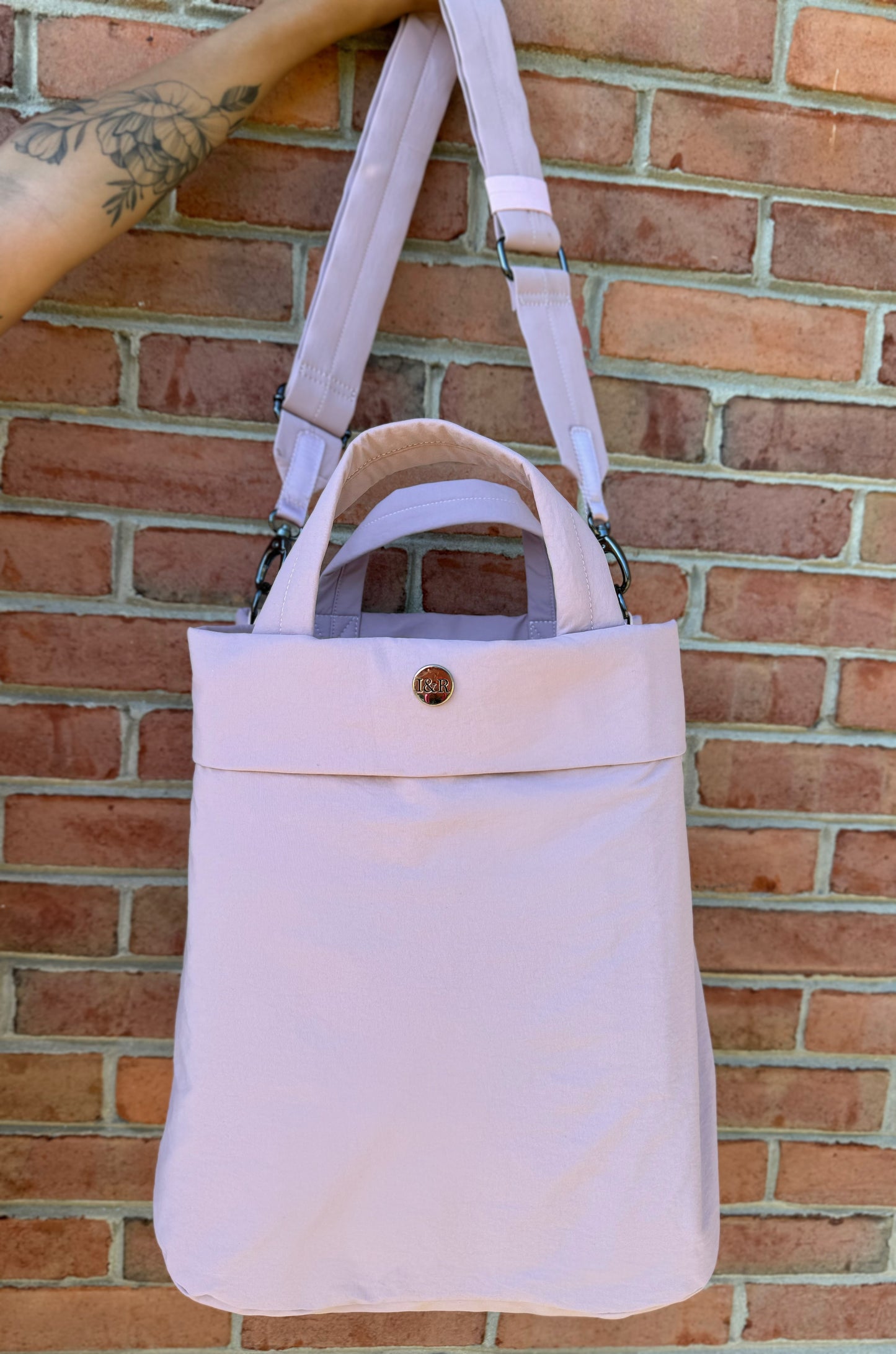 Iris' Favorite Tote Bag (#5003) Large Zippered Canvas Tote Bag - By Iris & Rainbow