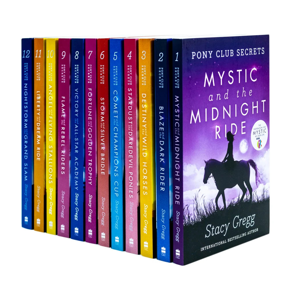 Pony Club Secrets – 12 Book Collection Set: Equestrian Adventures, Ponies, Friendship & Fun - By Stacy Gregg - Paperback