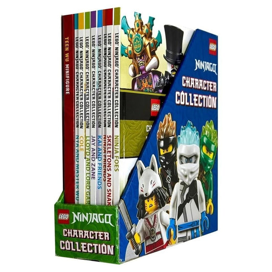 LEGO NINJAGO Character Collection – 8 Book Set: Character Stories & Adventures - Includes Teen Wu Minifigure