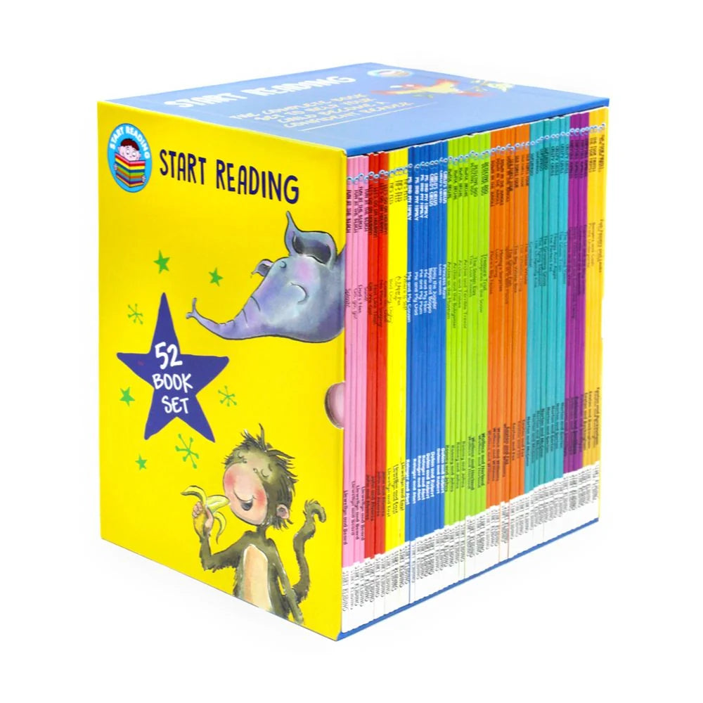 Start Reading Library – 52 Book Collection Box Set: Levels 1–9, Early Reading Practice for Kids 6+