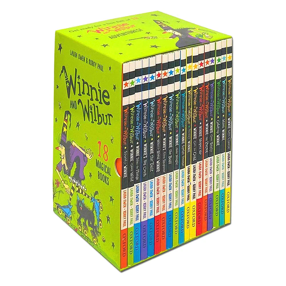 Winnie and Wilbur – 18 Book Set: Illustrated Adventure Stories for Children - By Laura Owen - Paperback