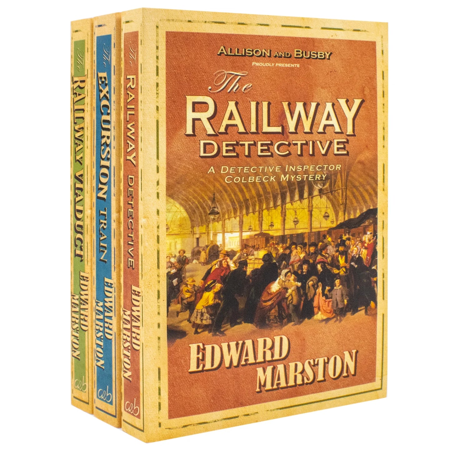 The Railway Detective Series – Books 1–3 Collection: The Railway Detective, The Excursion Train & The Railway Viaduct - By Edward Marston - Paperback
