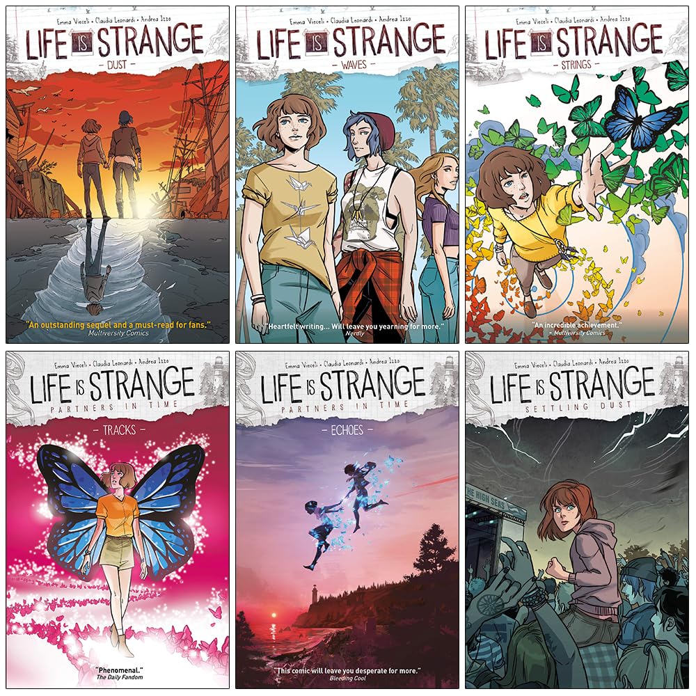 Life Is Strange – 6 Book Collection: Dust, Waves, Strings, Tracks, Coming Home & Settling Dust - By Emma Vieceli - Paperback
