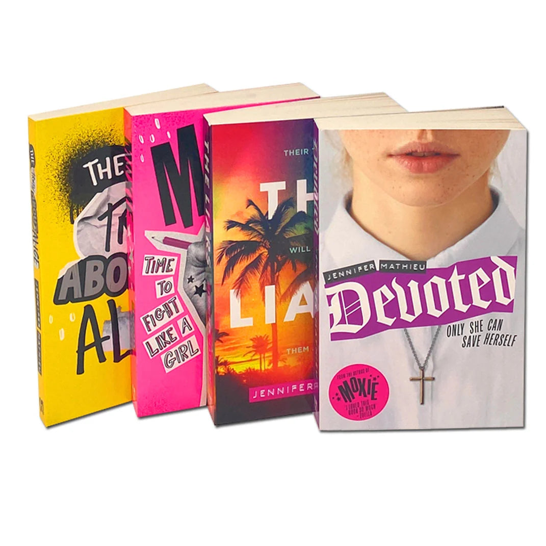 Jennifer Mathieu Collection – 4 Book Set: Moxie, The Truth About Alice, Devoted & The Liars of Mariposa Island - By Jennifer Mathieu - Paperback