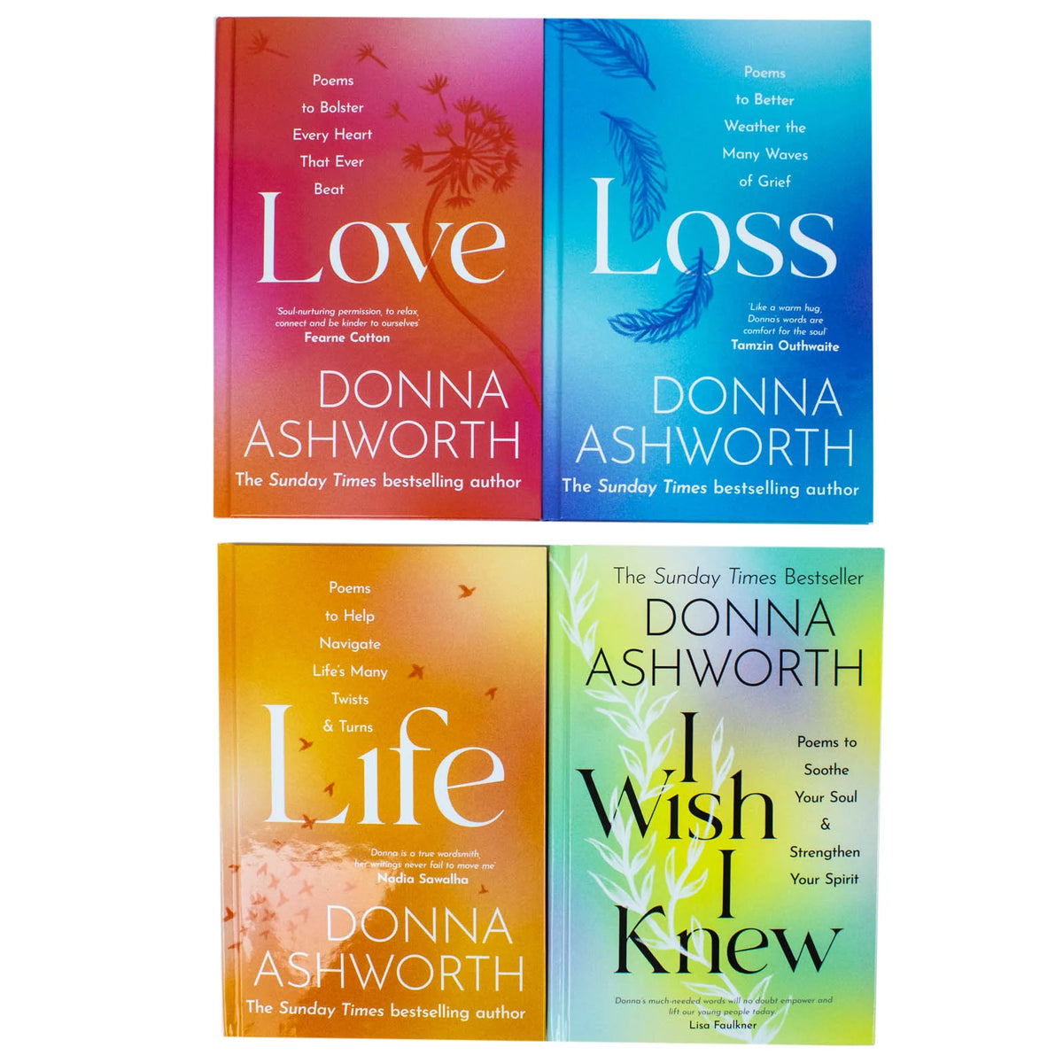 Donna Ashworth 4 Book Poetry Collection – I Wish I Knew, Love, Loss & Life - By Donna Ashworth - Hardback