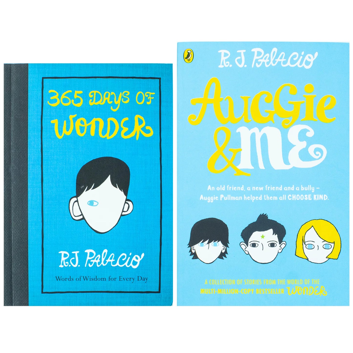 R.J. Palacio – 2 Book Collection Set: 365 Days of Wonder & Auggie & Me - Paperback