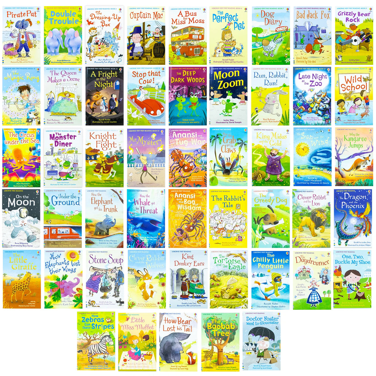 Usborne My First Reading Library – 50 Book Set: Read at Home Green Collection - By Various Authors - Paperback