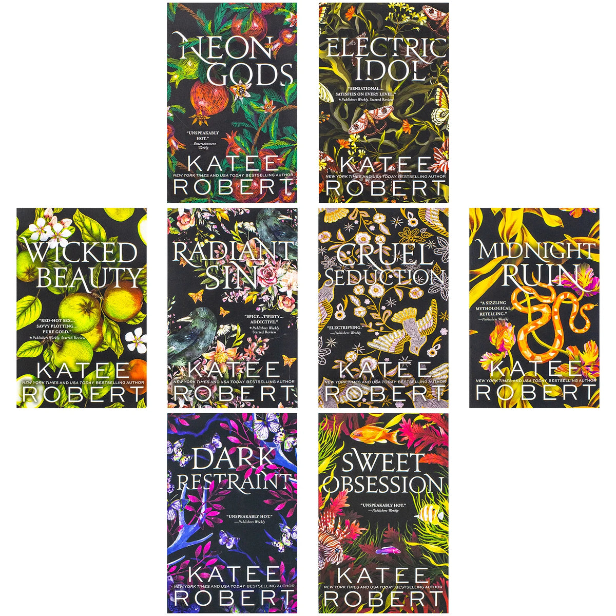 Dark Olympus Series – 8 Book Collection: Neon Gods, Electric Idol, Wicked Beauty & More - By Katee Robert - Paperback