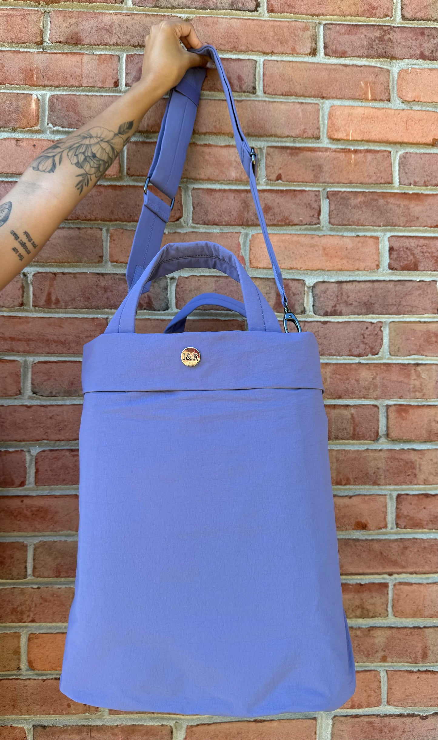 Iris' Favorite Tote Bag (#5003) Large Zippered Canvas Tote Bag - By Iris & Rainbow