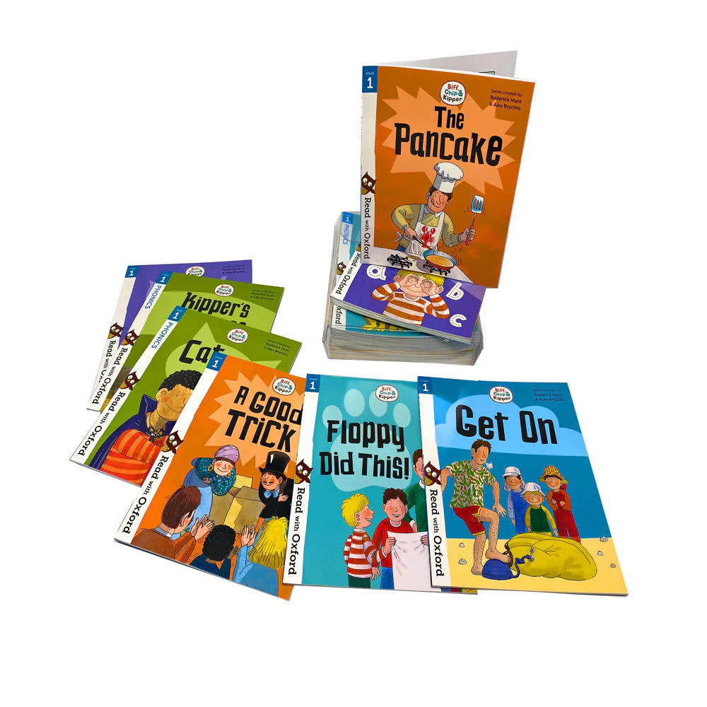 Read with Biff, Chip & Kipper Set - Phonics and First Stories - 24 Books Collection