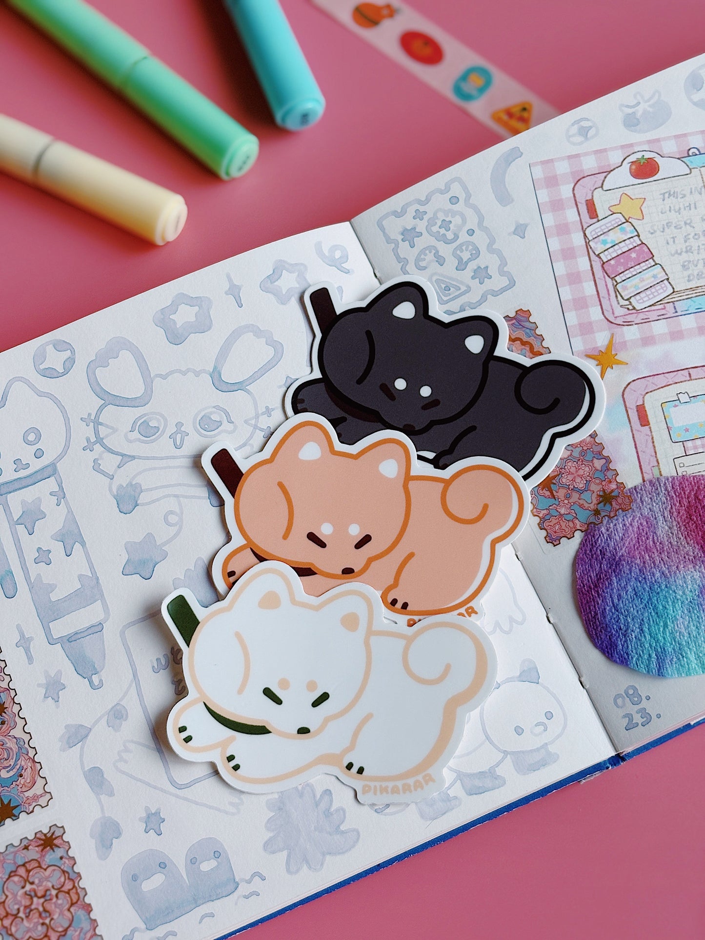 Stubborn Shiba Stickers