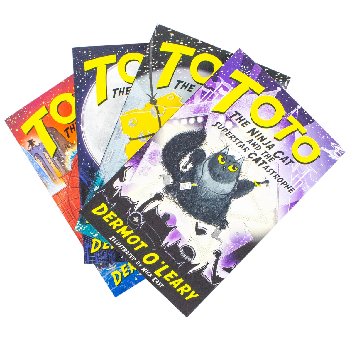 Toto the Ninja Cat Series – 4 Book Set: Complete Collection - By Dermot O’Leary - Paperback