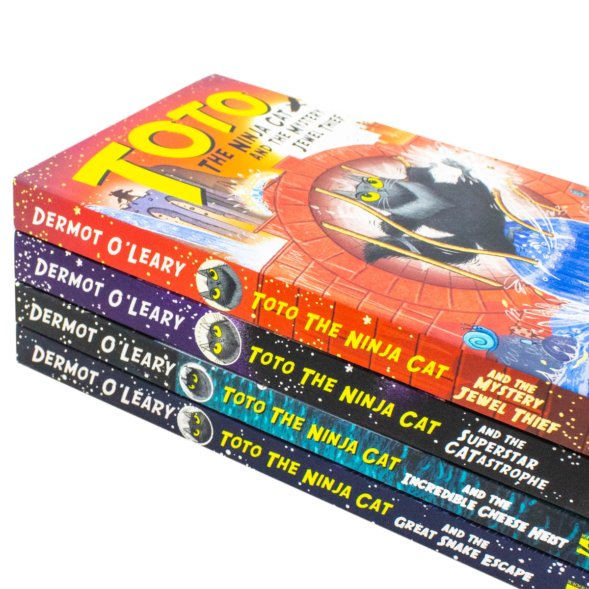 Toto the Ninja Cat Series – 4 Book Set: Complete Collection - By Dermot O’Leary - Paperback