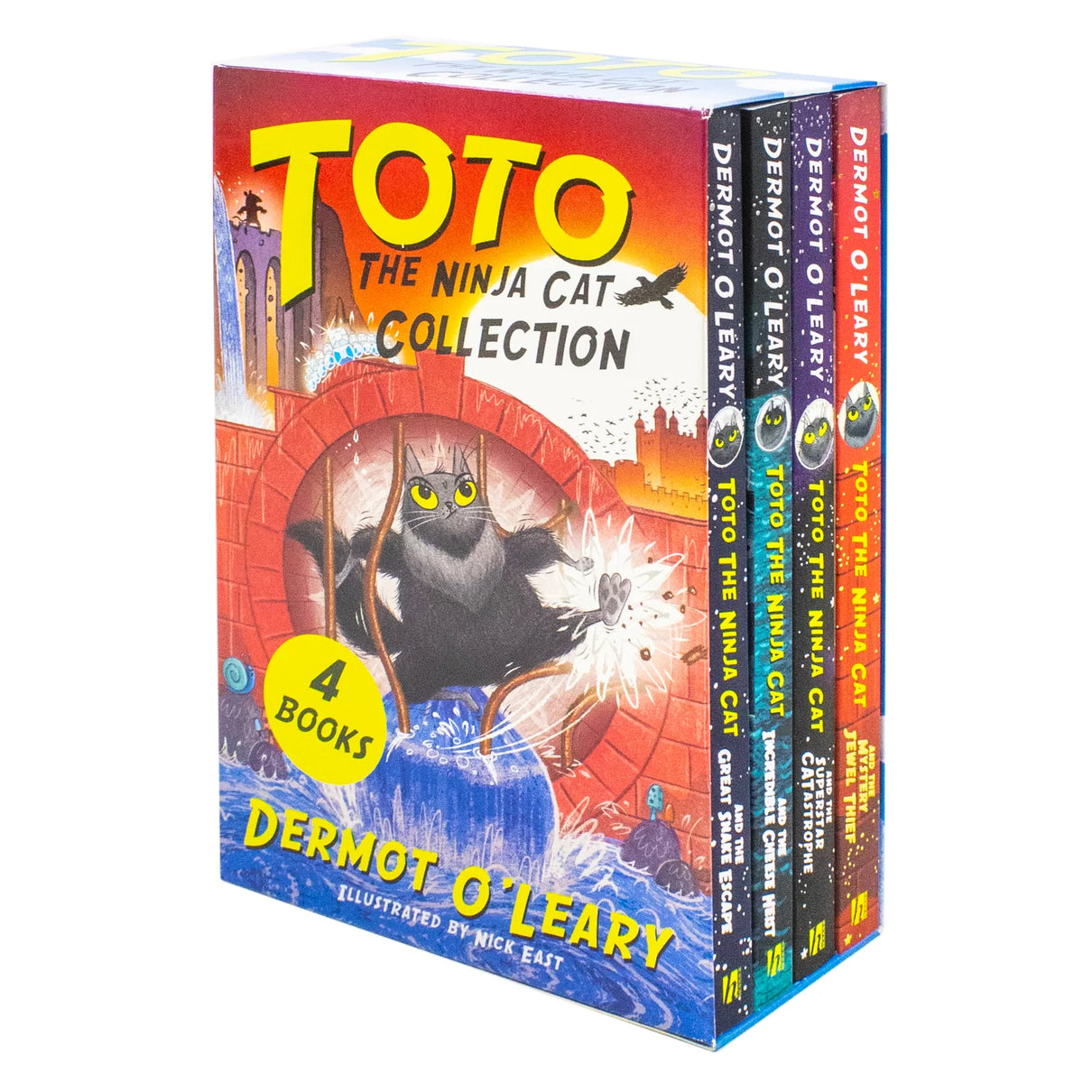 Toto the Ninja Cat Series – 4 Book Set: Complete Collection - By Dermot O’Leary - Paperback