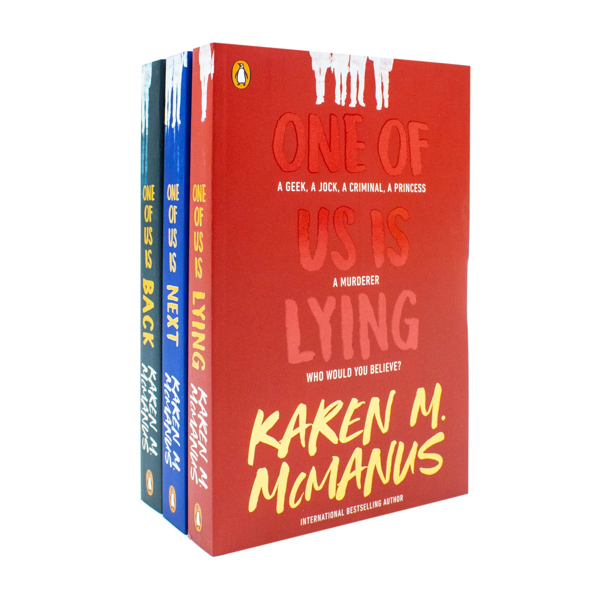 One of Us Is Lying Series – Complete 3 Book Set: One of Us Is Lying, One of Us Is Next & One of Us Is Back - By Karen M. McManus - Format to be Confirmed