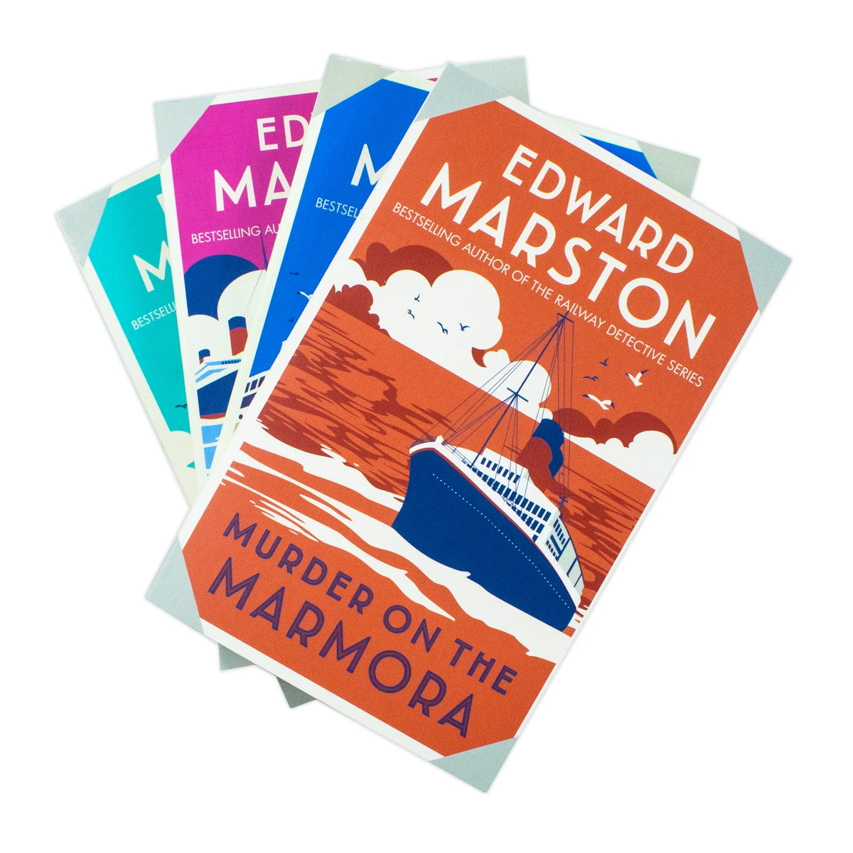 Edward Marston Ocean Liner Mysteries – 4 Book Collection: Murder on the Oceanic, Murder on the Celtic & More - By Edward Marston - Paperback