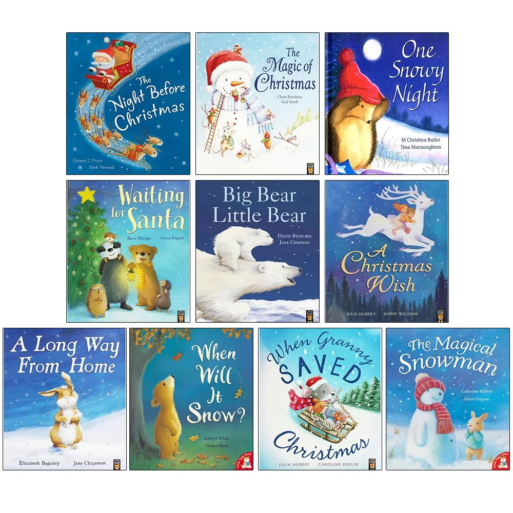 Children's Christmas Storybook Collection – 10 Book Set: The Night Before Christmas, One Snowy Night, A Christmas Wish & More