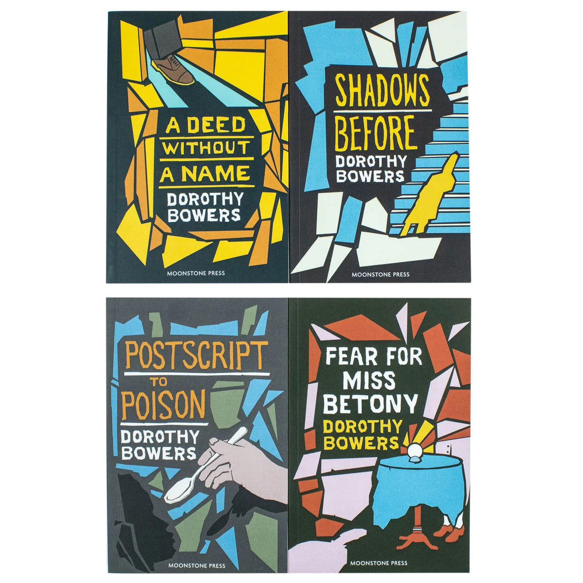 Chief Inspector Dan Pardoe Series – Complete 4 Book Collection: Postscript to Poison, Shadows Before, A Deed Without a Name & Fear for Miss Betony - By Dorothy Bowers - Paperback