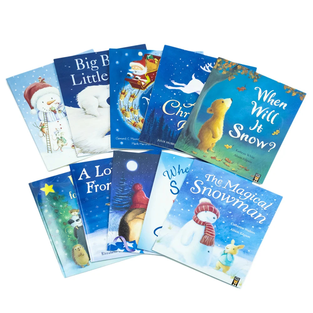 Children's Christmas Storybook Collection – 10 Book Set: The Night Before Christmas, One Snowy Night, A Christmas Wish & More
