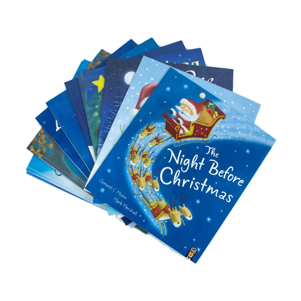 Children's Christmas Storybook Collection – 10 Book Set: The Night Before Christmas, One Snowy Night, A Christmas Wish & More