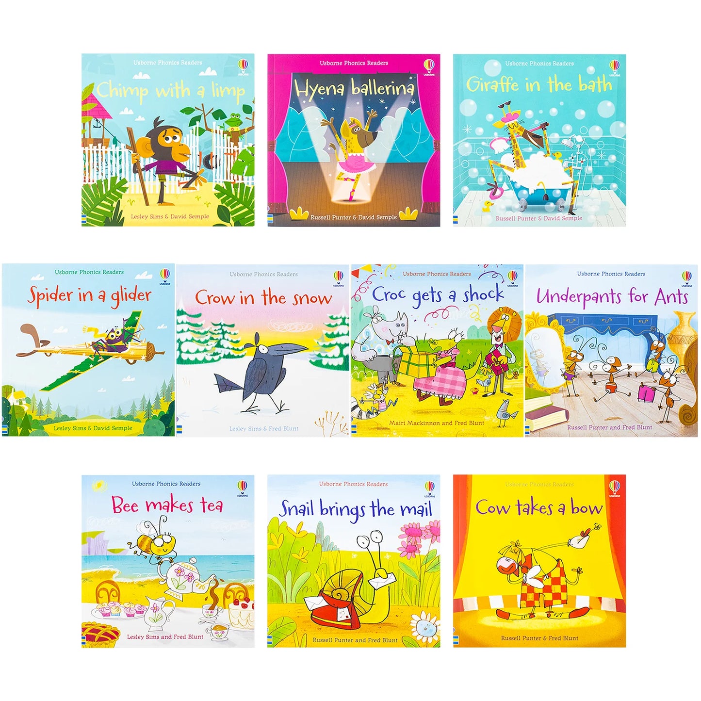 Usborne My First Phonics Reading Library – 20 Book Collection Set: Early Reading & Phonics Practice for Kids