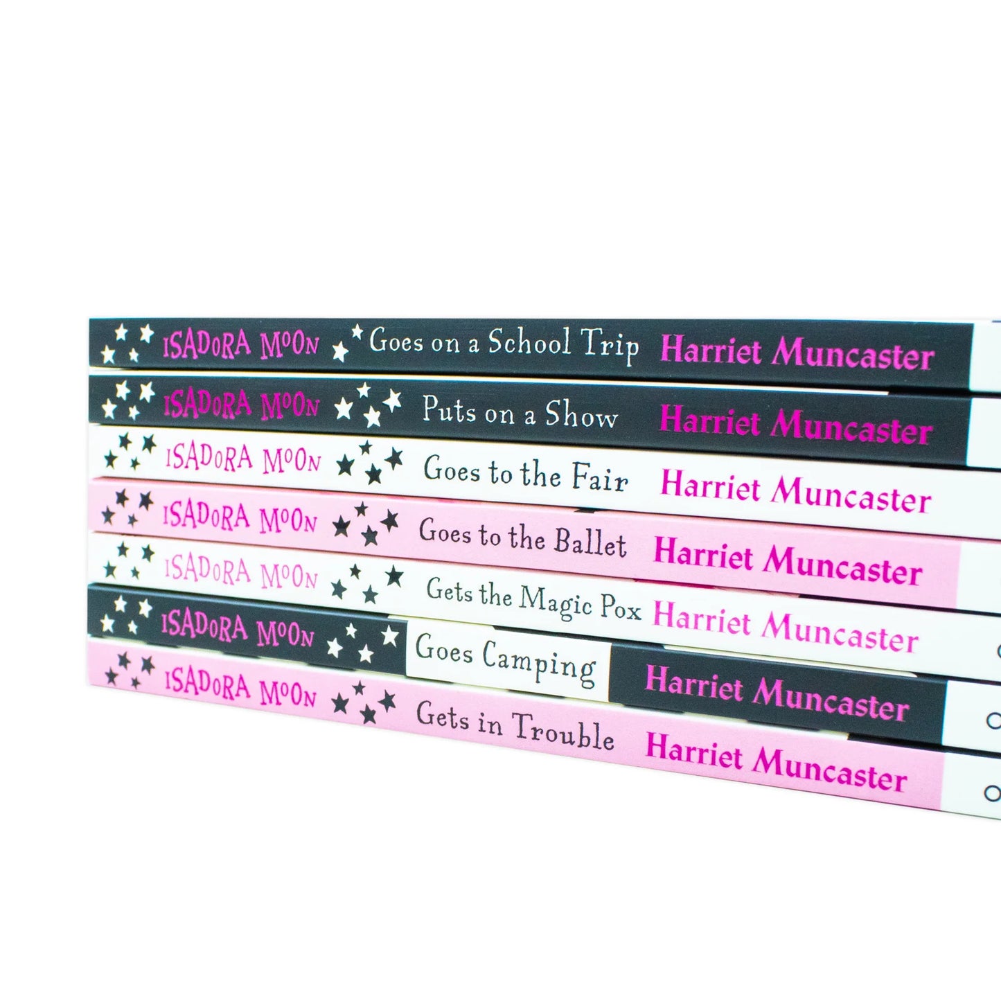 Isadora Moon – 7 Book Collection Set: School Trip, Camping, Magic Pox & More - By Harriet Muncaster