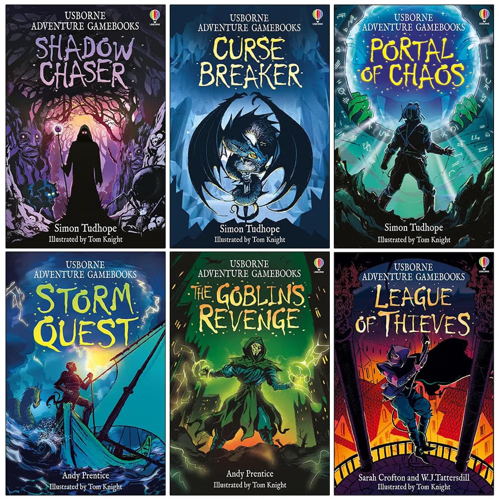 Adventure Gamebooks Series – 6 Book Collection: Shadow Chaser, Curse Breaker, Portal of Chaos & More - By Various Authors - Paperback
