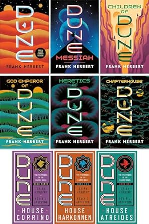 Dune Complete Series and Prelude Series Set, 9 Books (Mass Market Paperbound)