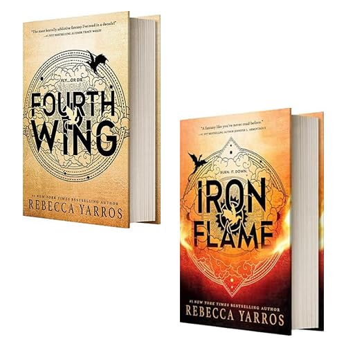 The Empyrean Series 2 Books Collection Set: Fourth Wing, Iron Flame - By Rebecca Yarros - Hardcover