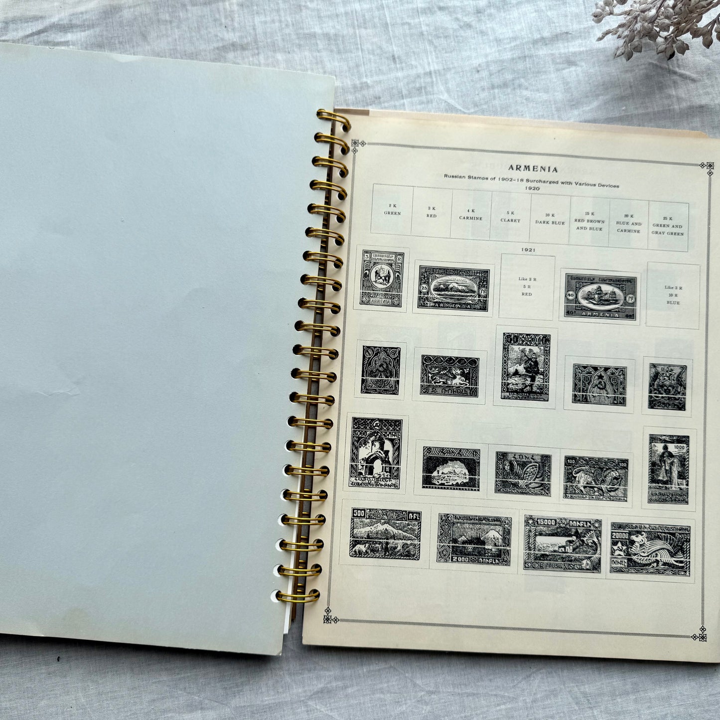 Vintage Mixed Media Journal- 9x12 inches