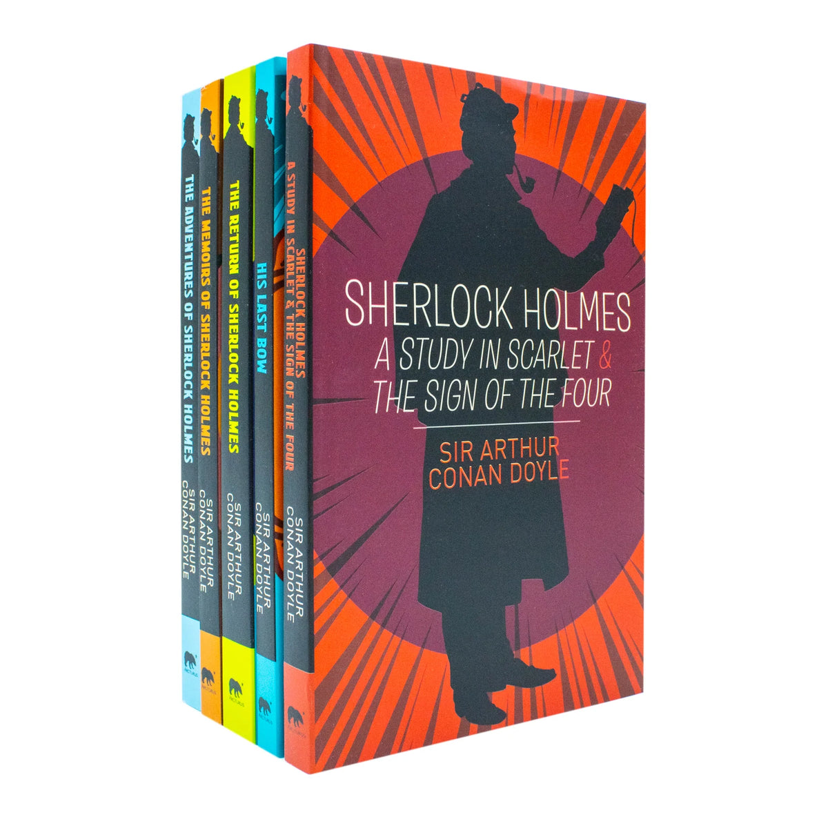 Sherlock Holmes: His Greatest Cases – 5 Book Boxed Set: A Study in Scarlet, The Adventures of Sherlock Holmes & More - By Arthur Conan Doyle - Paperback