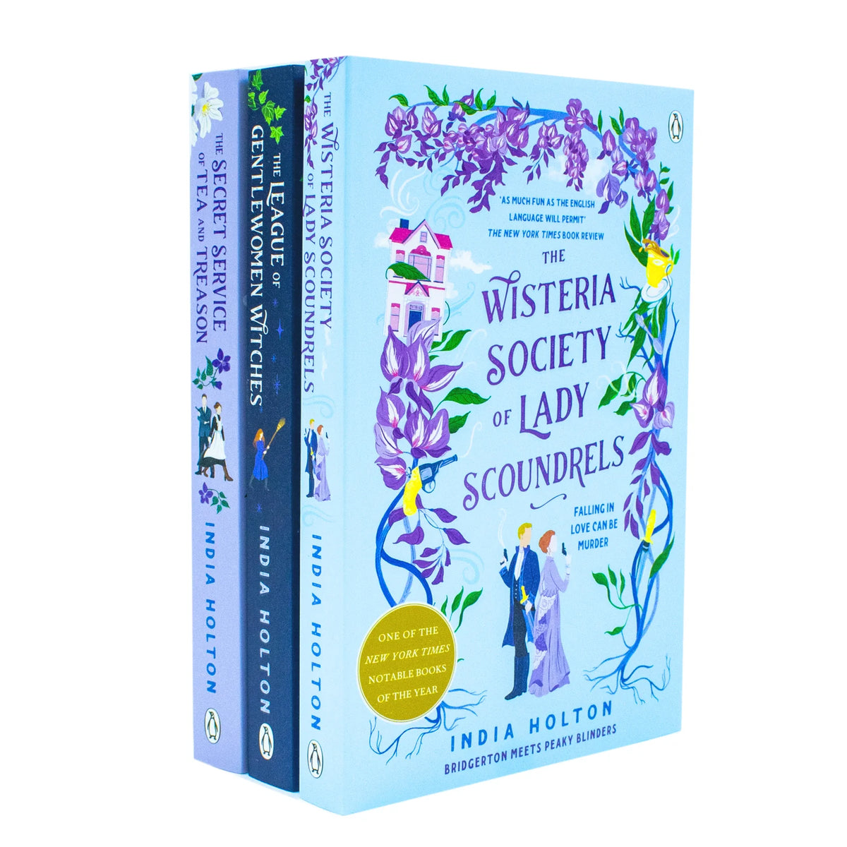 Dangerous Damsels – Complete 3 Book Collection: The Wisteria Society of Lady Scoundrels, The League of Gentlewomen Witches & The Secret Service of Tea and Treason - By India Holton - Paperback