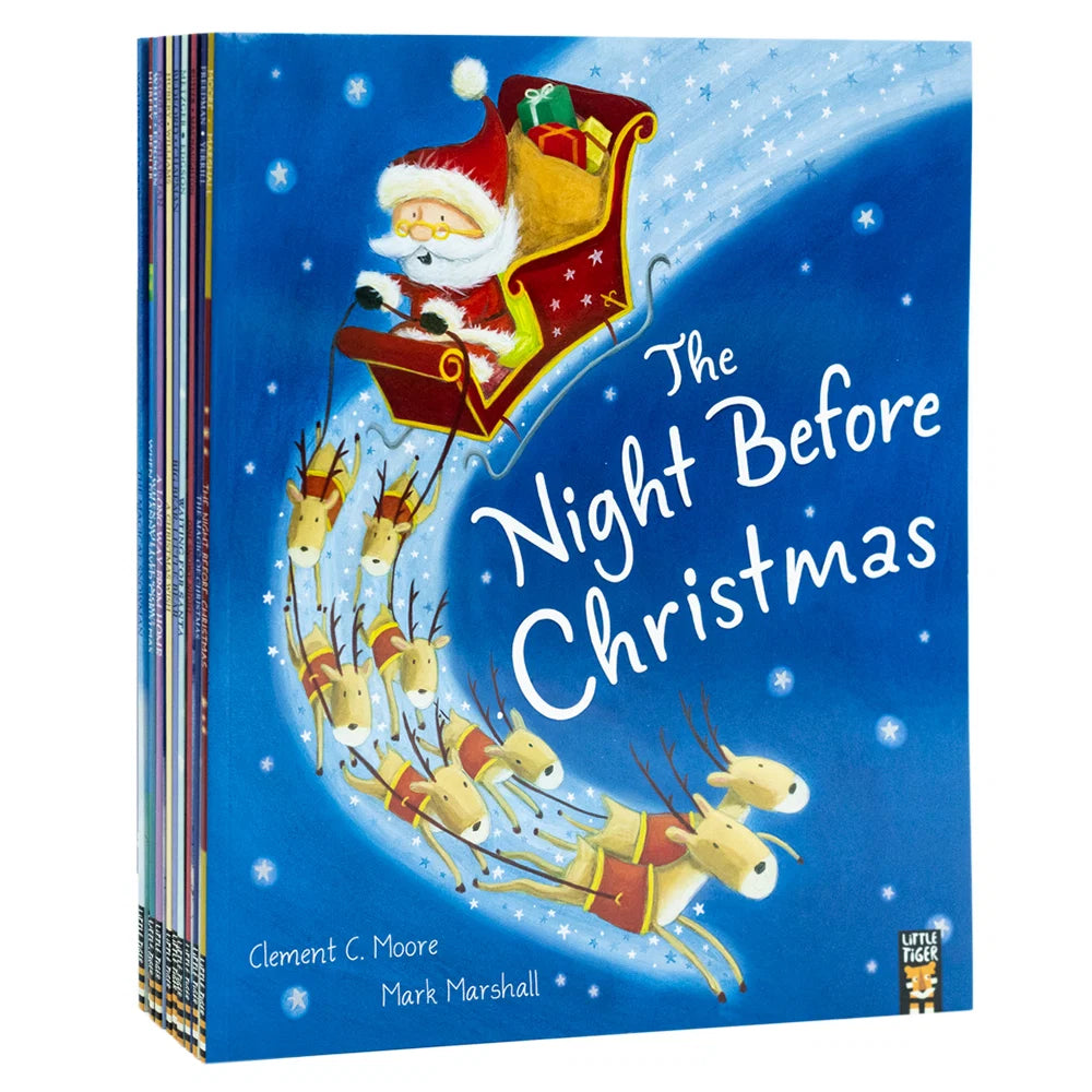 Children's Christmas Storybook Collection – 10 Book Set: The Night Before Christmas, One Snowy Night, A Christmas Wish & More