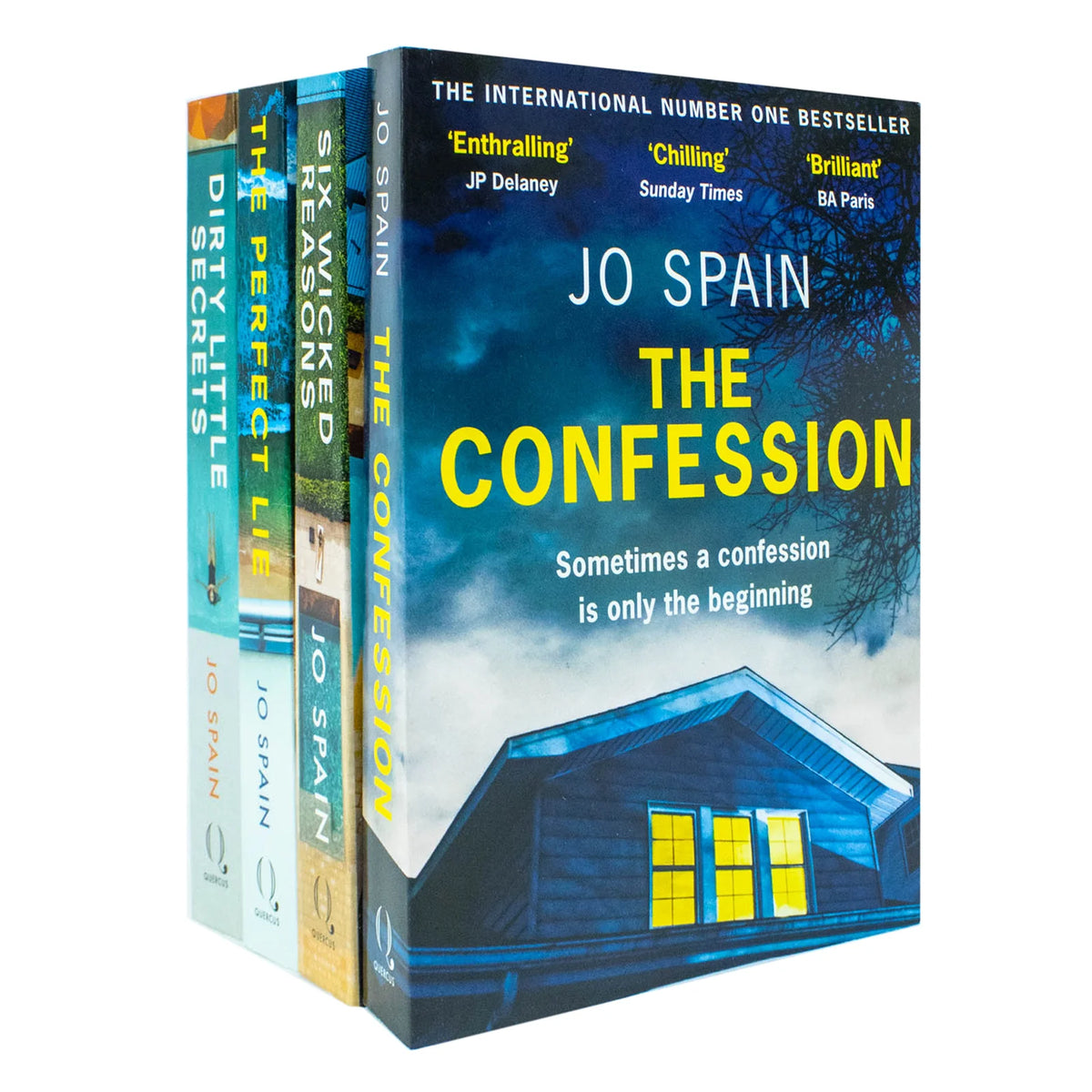 Jo Spain 4 Book Collection – The Confession, Six Wicked Reasons, The Perfect Lie & Dirty Little Secrets - By Jo Spain - Paperback