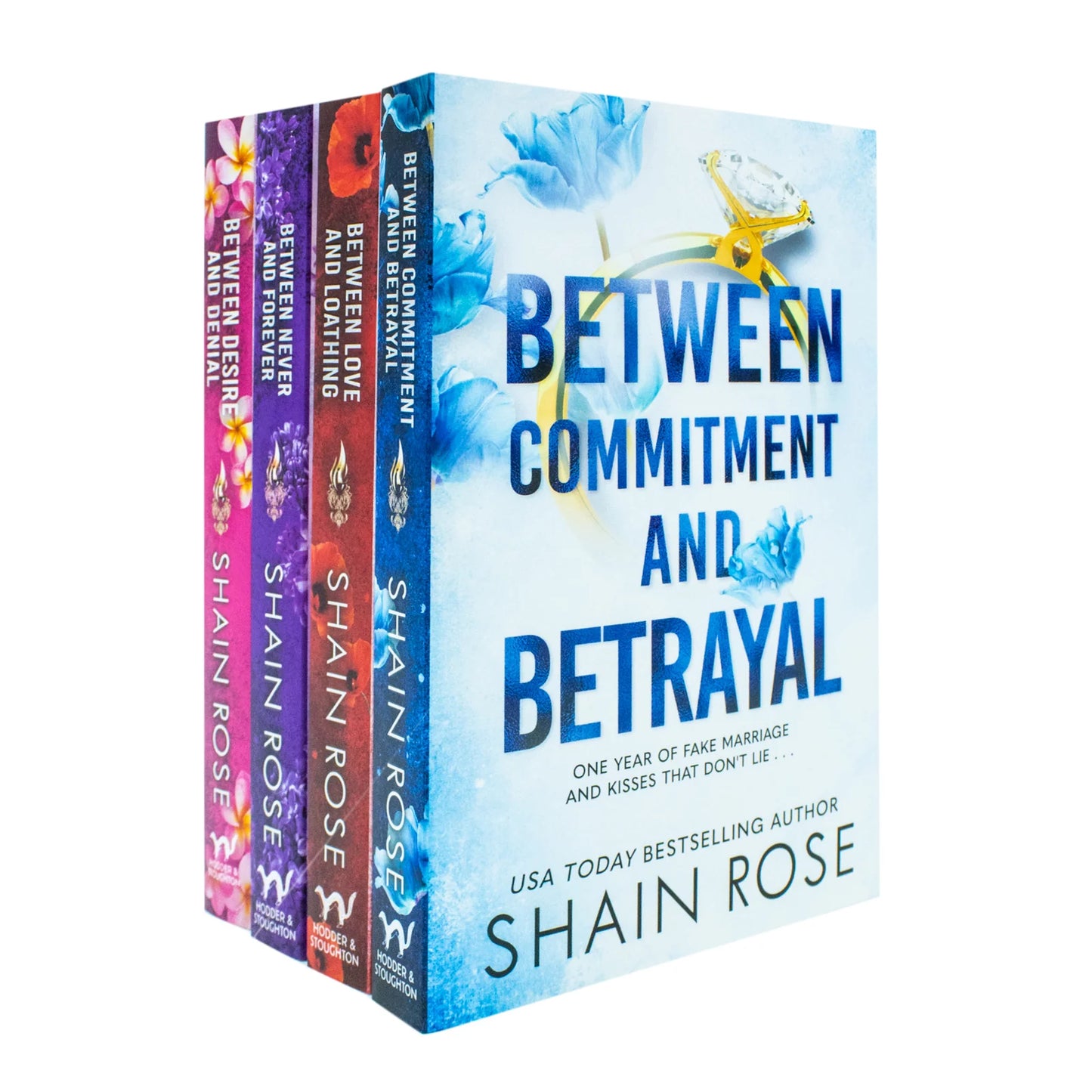 Hardy Billionaires Series – Books 1–4 Collection: Between Commitment and Betrayal, Between Love and Loathing & More - By Shain Rose - Paperback