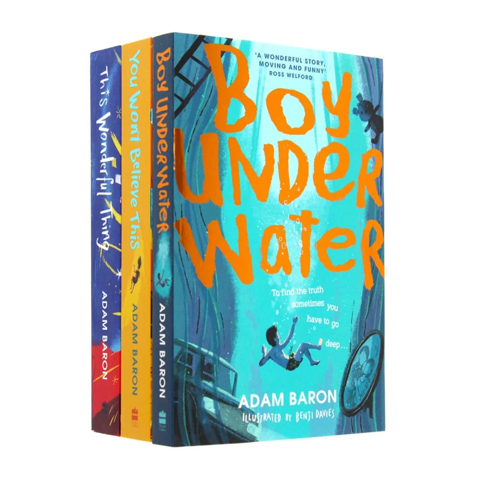Boy Under Water – 3 Book Collection Set: Boy Underwater, This Wonderful Thing & You Won't Believe This - By Adam Baron
