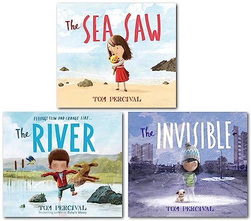 Tom Percival Picture Book Collection – 3 Book Set: The Sea Saw, The Invisible & The River - By Tom Percival - Paperback