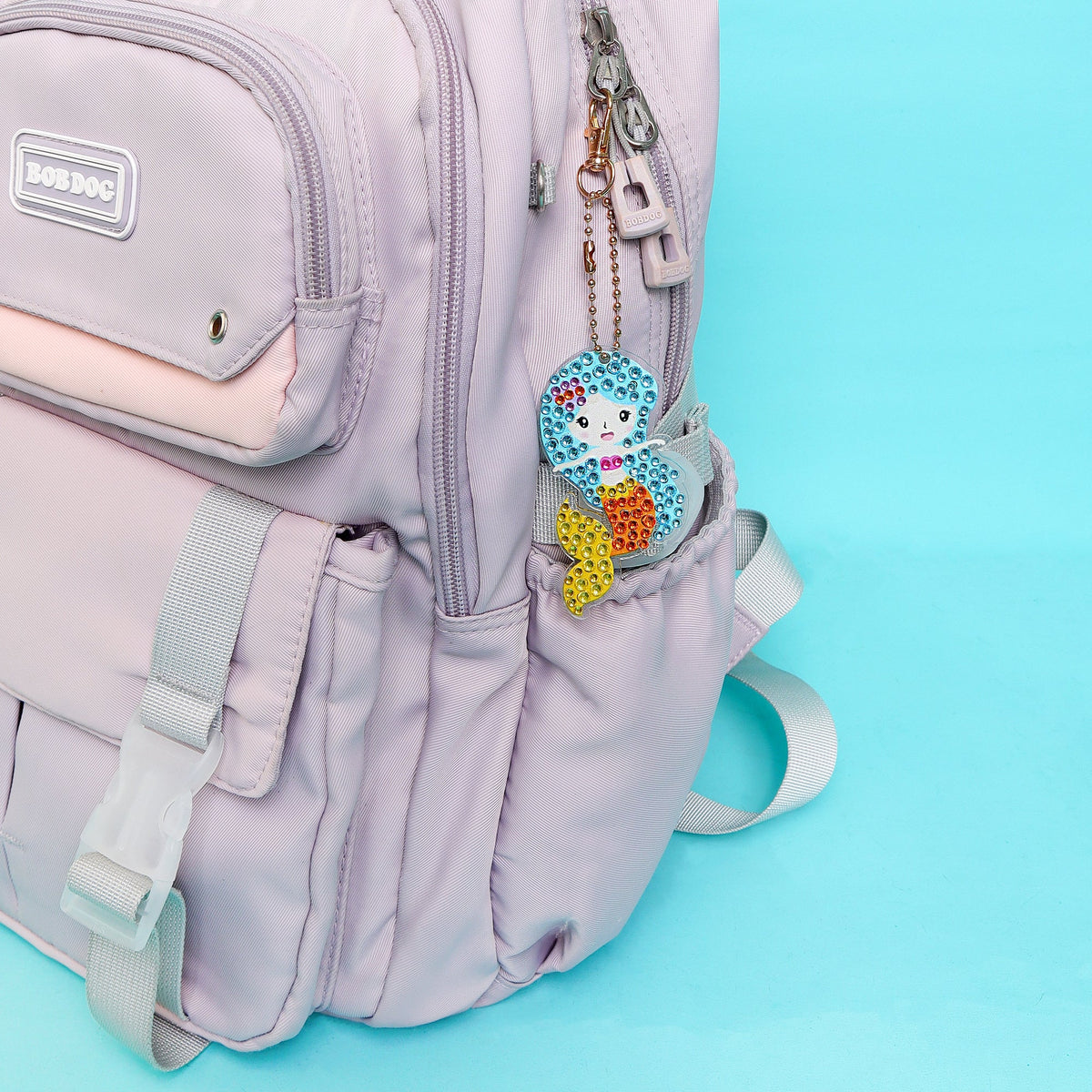 Adorable Keychains Diamond Art Kit – Mermaid (Set of 15)