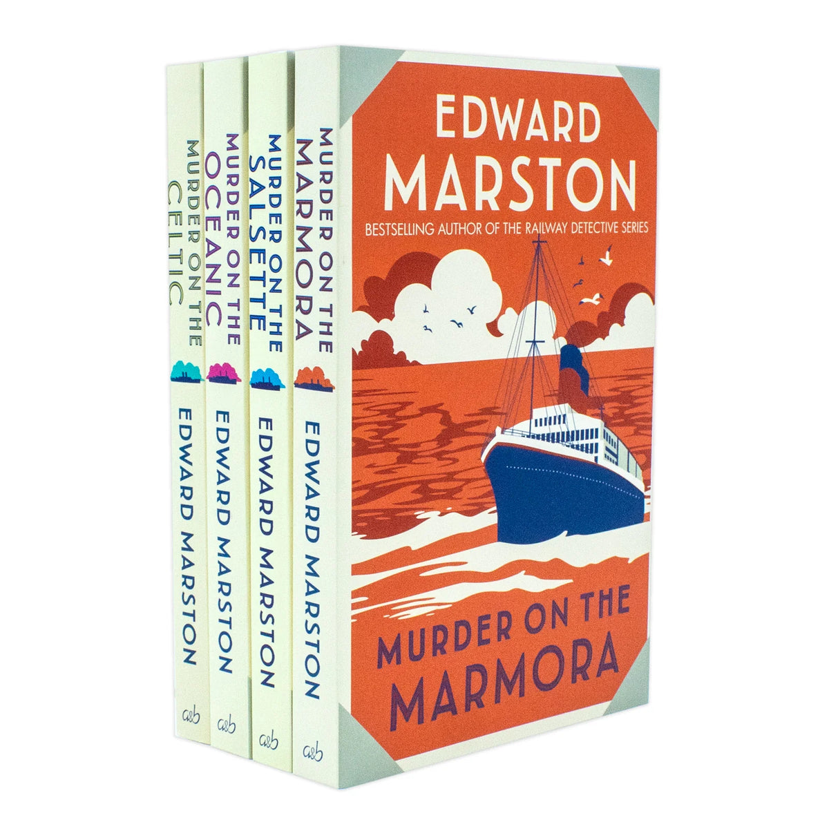 Edward Marston Ocean Liner Mysteries – 4 Book Collection: Murder on the Oceanic, Murder on the Celtic & More - By Edward Marston - Paperback