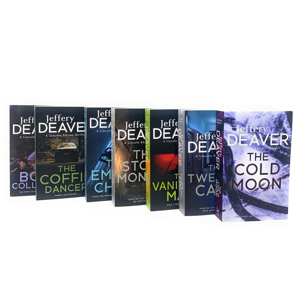 Lincoln Rhyme Thrillers – 7 Book Set: The Bone Collector, The Coffin Dancer, The Empty Chair & More - By Jeffery Deaver - Paperback