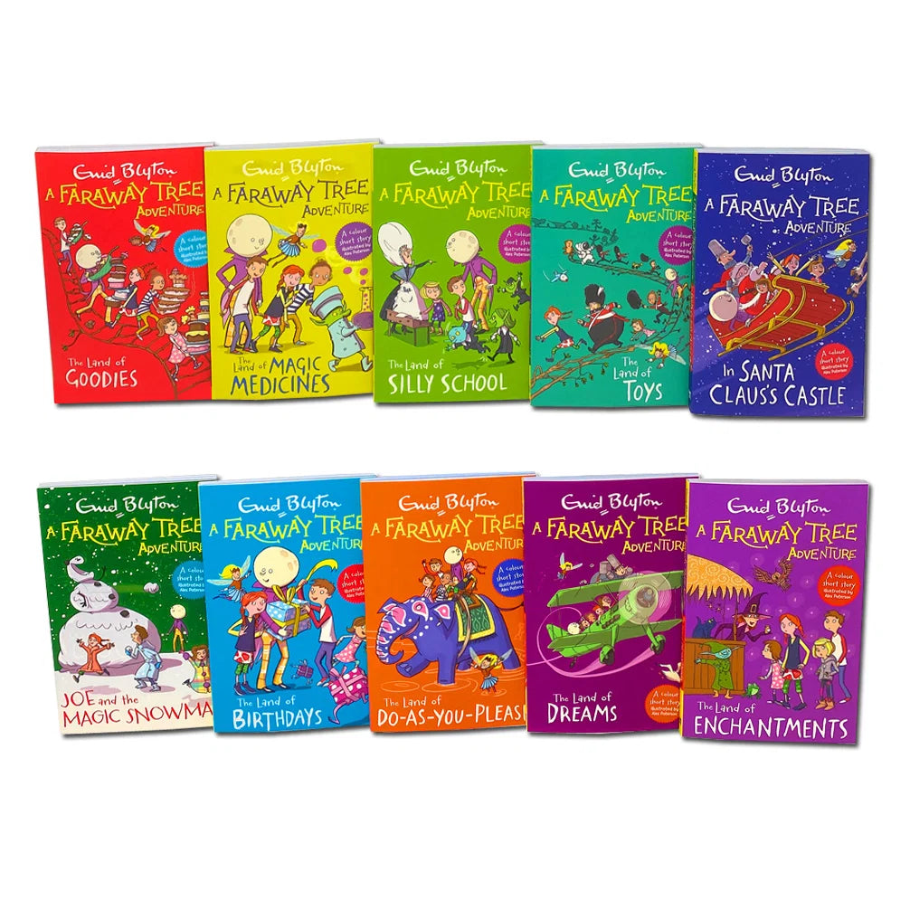 The Complete Faraway Tree Adventures – 10 Book Collection Box Set - By Enid Blyton - Classic Children's Fantasy Stories