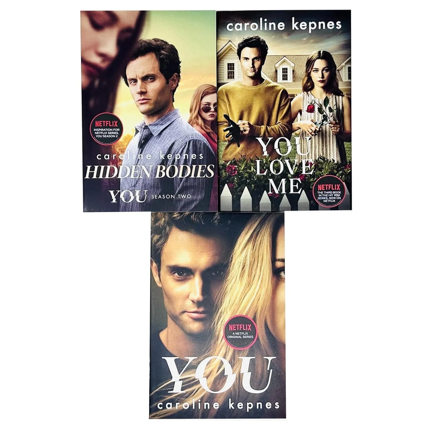 Caroline Kepnes – 3 Book Collection Set: You, Hidden Bodies & You Love Me - Psychological Thriller Series - Paperback