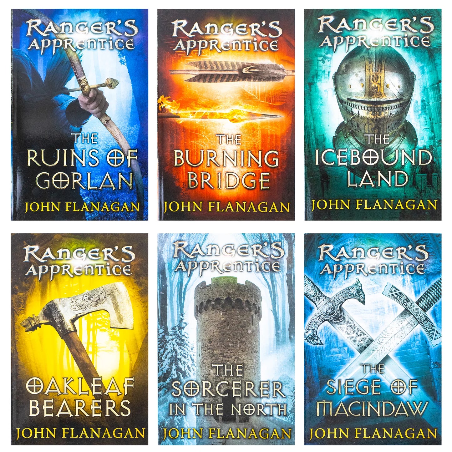 Ranger's Apprentice – Series 1: 6 Book Collection Set: The Ruins of Gorlan & More - By John Flanagan - Paperback