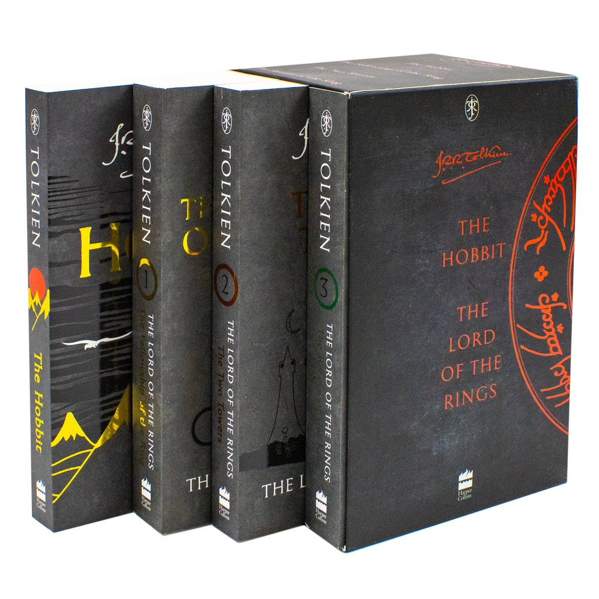 The Hobbit & The Lord of the Rings – 4 Book Box Set: The Hobbit, The Fellowship of the Ring & More - By J.R.R. Tolkien - Paperback
