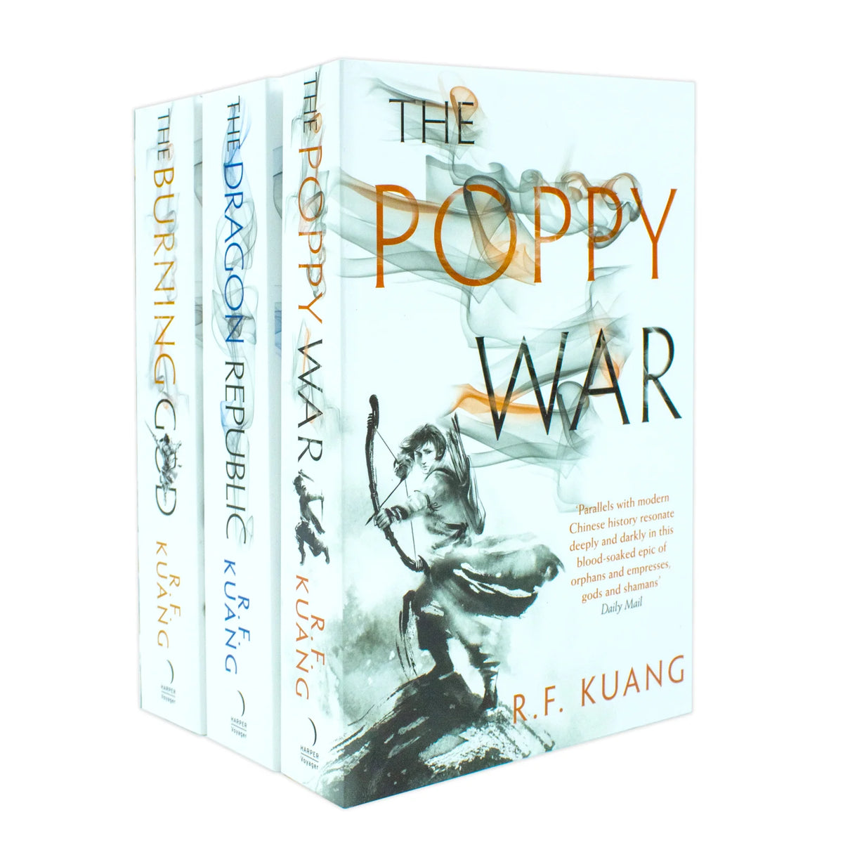 The Poppy War Trilogy – 3 Book Box Set: The Poppy War, The Dragon Republic & The Burning God - By R.F. Kuang - Paperback