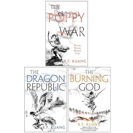 The Poppy War, The Dragon Republic, The Burning God 3 Book set