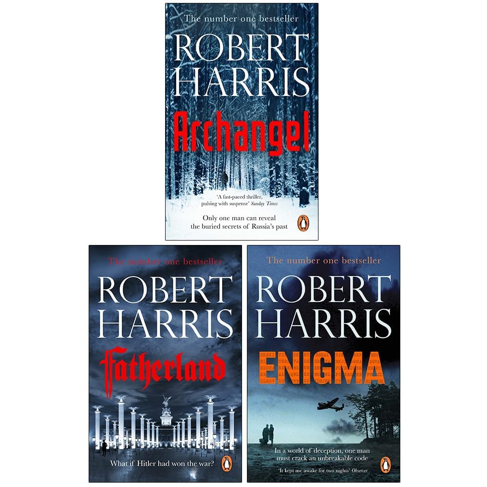 Robert Harris Collection – 3 Book Set: Enigma, Fatherland & Archangel - Paperback