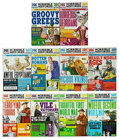 Horrible Histories 10 Book Set - Terry Deary - Paperback