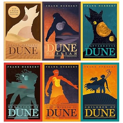 Frank Herbert Dune Series Collection 6 Books Collection 50th anniversary edition