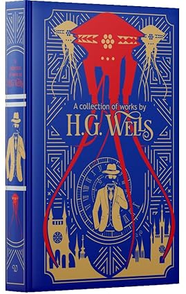 H.G. Wells:A Collection Of Works : Time Machine/ Island of Doctor Moreau/ Invisible Man/ War of the Worlds/ First Men in the Moon/ Worlds Set Free(Leather-bound)